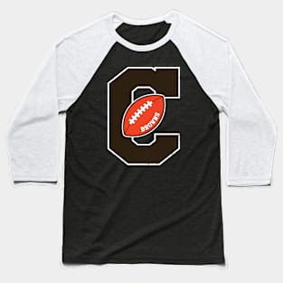 Big Bold Cleveland Browns Monogram Baseball T-Shirt